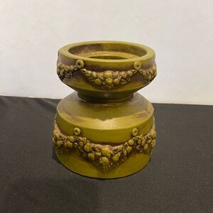 Vintage Green Candle Holder